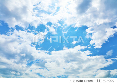 Summer blue sky and white clouds Summer blue sky and white clouds 112892009
