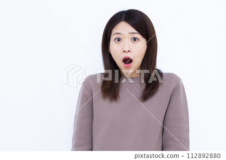 驚訝的女人 112892880