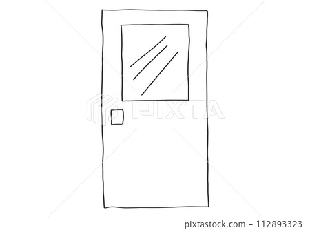 door line drawing door line drawing 112893323