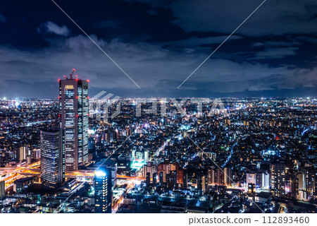 從東京都廳展望台看東京夜景 112893460