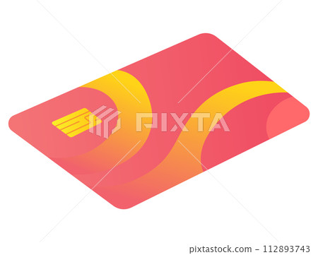 Vector icon of detailed credit card isolated on white background 112893743