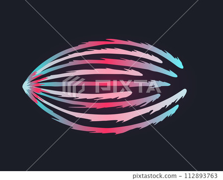 Cartoon laser gun beam. Alien combat weapon rays. Futuristic shot effect. Destructive plasma flow. Bomb blaster attack explosion. Vector game element 112893763