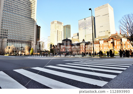 Tokyo Station Marunouchi North Exit Square Scene Tokyo Station Marunouchi North Exit Square Scene 112893993