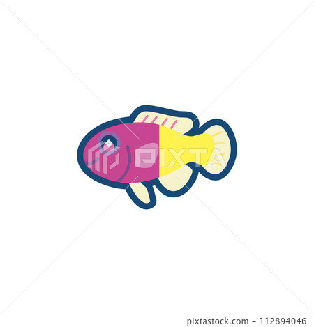 Illustration of cute royal tea bag 112894046