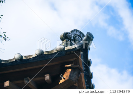 屋頂與 onigawara 屋頂與 onigawara 112894879