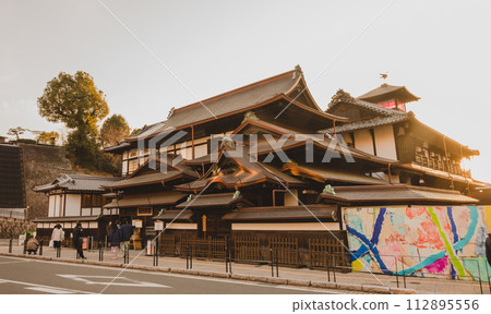 Dogo Onsen in the evening Dogo Onsen in the evening 112895556