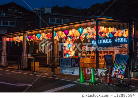 Dogo Onsen in the evening Dogo Onsen in the evening 112895594