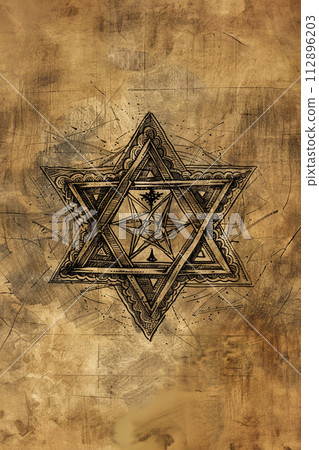 Celestial magic mystical and esoteric Illustration 112896203