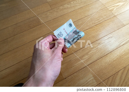 foreign banknotes, foreign bills, money foreign banknotes, foreign bills, money 112896808