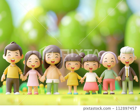 Children playing in the park 112897457