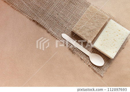 Eco-friendly items. Save the planet from trash. 112897693