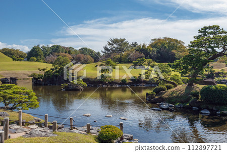 Kumamoto Suizenji Park interior scenery Kumamoto Suizenji Park interior scenery 112897721