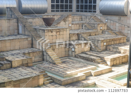 Sculptures inside the World Ethnographic Museum in Osaka Expo Park 112897783