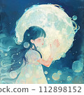 被月光照亮的女孩 112898152