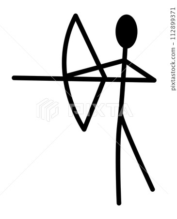 Prehistoric cave paintings. Old drawings of primitive people, stone age art. Ancient history and archeology. Primitive caveman sketch. Vector cartoon Illustration 112899371