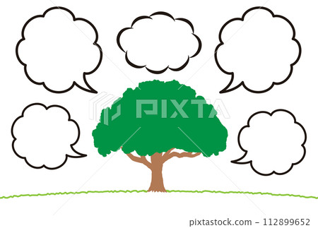 樹和說話泡泡 112899652