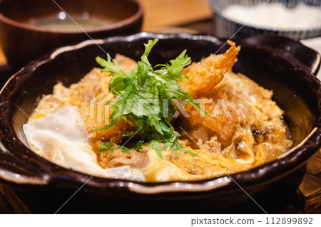 Boiled cutlet with egg Boiled cutlet with egg 112899892