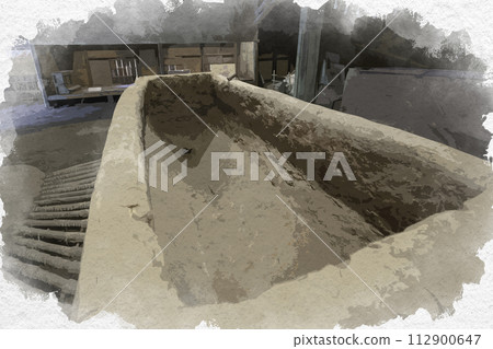 Watercolor style Unnan Sugaya Tatara Yamauchi Takadono interior Unnan City, Shimane Prefecture 112900647