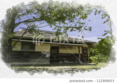 水彩畫風格 雲南菅谷多多拉山內 山內生活傳統館 島根縣雲南市 112900653