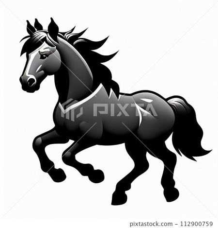 Illustration of a horse generated by AI Illustration of a horse generated by AI 112900759