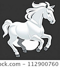 Illustration of a horse generated by AI 112900760
