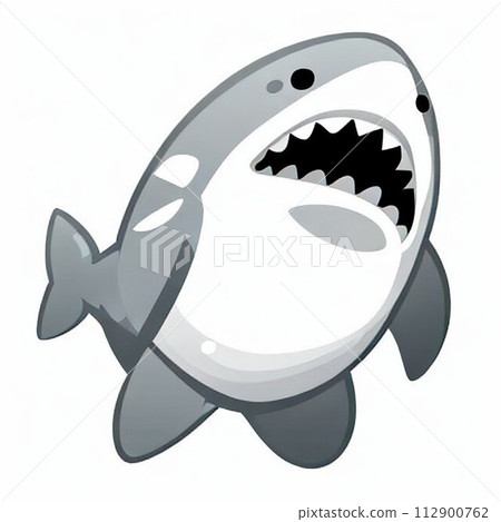 Illustration of a shark generated by AI Illustration of a shark generated by AI 112900762