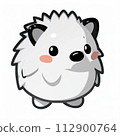 Illustration of a hedgehog generated by AI 112900764