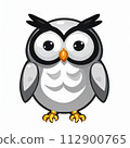 Illustration of an owl generated by AI 112900765