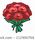 Carnation illustration generated by AI 112900768