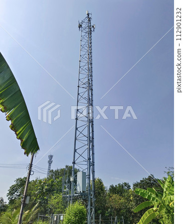 telephone signal or cellular network tower telephone signal or cellular network tower 112901232