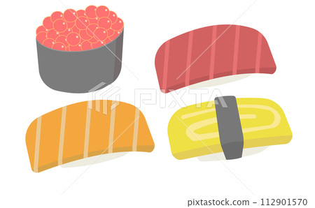 Sushi illustration Sushi illustration 112901570