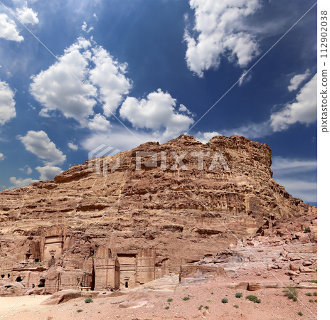 Mountains of Petra, Jordan, Middle East. Petra has been a UNESCO World Heritage Site since 1985 Mountains of Petra, Jordan, Middle East. Petra has been a UNESCO World Heritage Site since 1985 112902038