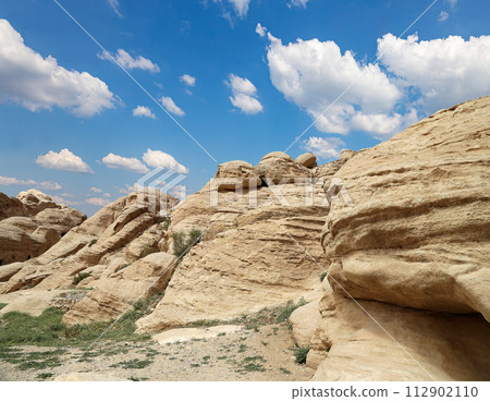 Mountains of Petra, Jordan, Middle East. Petra has been a UNESCO World Heritage Site since 1985 Mountains of Petra, Jordan, Middle East. Petra has been a UNESCO World Heritage Site since 1985 112902110