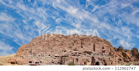 Mountains of Petra, Jordan, Middle East. Petra has been a UNESCO World Heritage Site since 1985 Mountains of Petra, Jordan, Middle East. Petra has been a UNESCO World Heritage Site since 1985 112902747