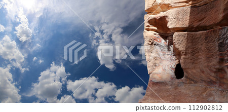 Mountains of Petra, Jordan, Middle East. Petra has been a UNESCO World Heritage Site since 1985 112902812