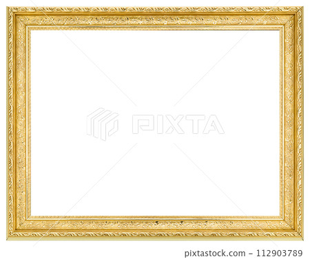Antique Gold Brown Classic Old Vintage Wooden Rectangle mockup canvas frame isolated on white. Blank and diverse subject molding baguette. Design element. use for paint, mirror or photo Antique Gold Brown Classic Old Vintage Wooden Rectangle mockup canvas frame isolated on white. Blank and diverse subject molding baguette. Design element. use for paint, mirror or photo 112903789