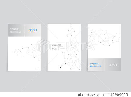 Abstract grid link brochure design. Point communicate hub. Connect scientific random formula Abstract grid link brochure design. Point communicate hub. Connect scientific random formula 112904033