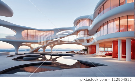 Futuristic architecture of the future 112904835