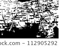 grunge background with map 112905292