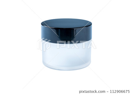 Translucent cream bottle (black lid)/Glass bottle/Storage container 112906675