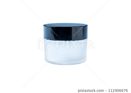 半透明膏霜瓶(黑色蓋)/玻璃瓶/收納容器 半透明膏霜瓶(黑色蓋)/玻璃瓶/收納容器 112906676