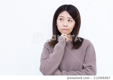 A woman who is worried A woman who is worried 112906867