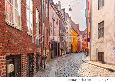 Empty street in Copenhagen, Denmark Empty street in Copenhagen, Denmark 112907620