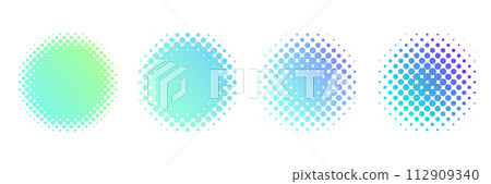 Halftone and gradation round material set Halftone and gradation round material set 112909340
