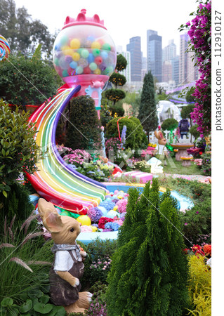 theme Floral Joy Around Tow, HK Flower Show March 15 2024 112910127