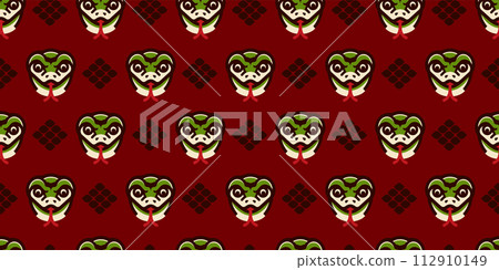 Fun snake pattern background material Fun snake pattern background material 112910149