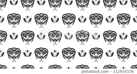 Fun snake pattern background material Fun snake pattern background material 112910156