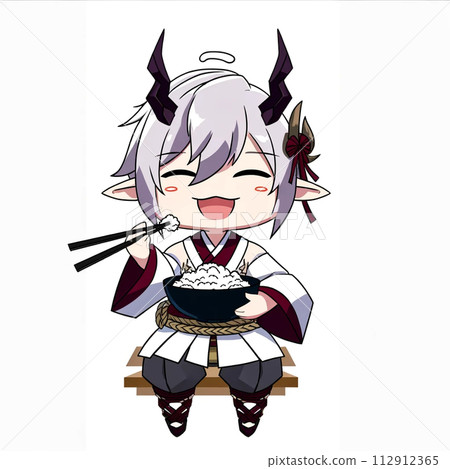 eating rice eating rice 112912365