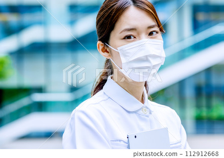Nurse wearing mask image shooting cooperation "LINK FOREST" Nurse wearing mask image shooting cooperation "LINK FOREST" 112912668