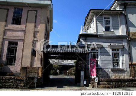 佐賀縣有田町古色古香的陶器之鄉散步路線的風景 佐賀縣有田町古色古香的陶器之鄉散步路線的風景 112912832